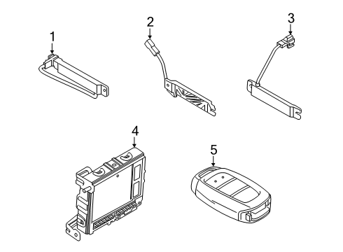 2021 Hyundai Venue Keyless Entry Components Unit Assembly-IBU Diagram for 95400-K2520