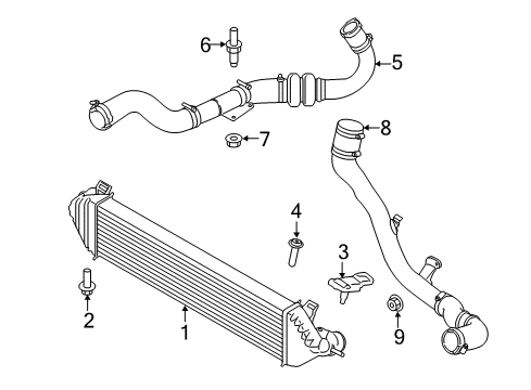 2014 Ford Transit Connect Powertrain Control Hose Diagram for CV6Z-6C640-M