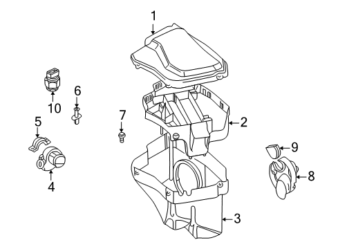 2000 BMW 540i Electrical Components E-Box Fan Diagram for 12901438062