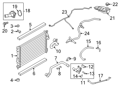 2013 Ford Escape Powertrain Control Upper Hose Diagram for CV6Z-8260-N