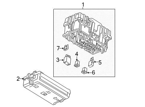 2022 GMC Terrain Fuse Box Fuse & Relay Box Diagram for 84254447