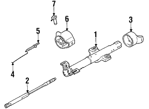 1988 Pontiac Fiero Rear Brakes Hose Asm-Rear Brake Diagram for 25522287