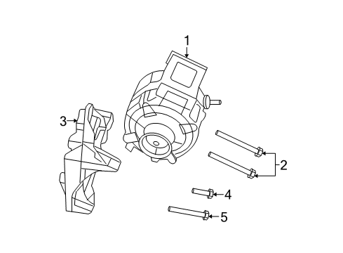 2008 Chrysler Sebring Alternator Bracket-ALTERNATOR And Compressor Diagram for 4891616AA