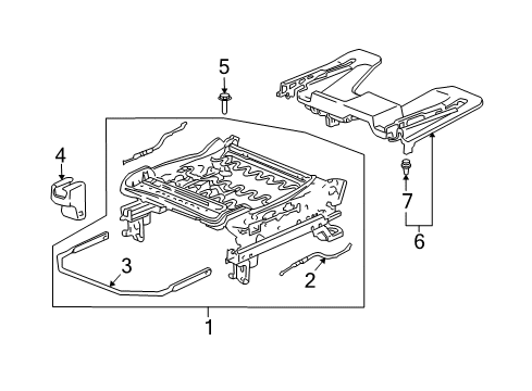 2005 Honda Element Tracks & Components Bolt-Washer (10X22) Diagram for 90143-SR3-000