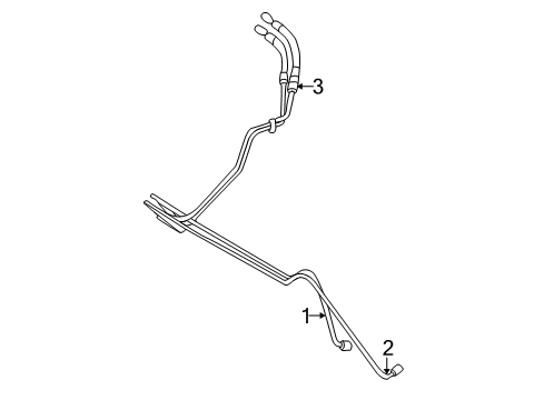 2003 Dodge Ram 2500 Trans Oil Cooler Tube-Oil Cooler Diagram for 52029016AD