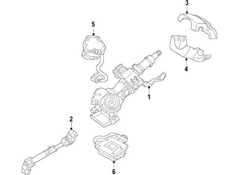 2018 Hyundai Tucson Steering Column & Wheel, Steering Gear & Linkage Column Assembly-Steering Diagram for 56310-D3050