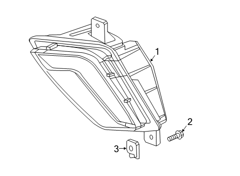 2019 Chevrolet Volt Daytime Running Lamps Lamp Assembly Diagram for 23384965