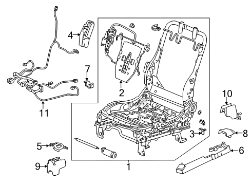 2012 Honda CR-V Tracks & Components Foot Cove*NH167L* Diagram for 81505-T0A-A01ZC