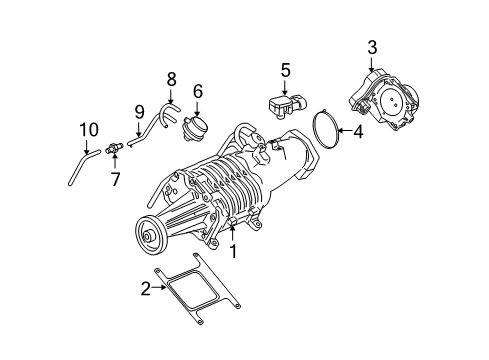 2004 Saturn Ion Throttle Body Fuel Injection Air Meter BODY Diagram for 17202005