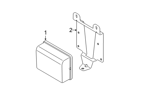 2011 BMW 535i GT Cruise Control System Bracket For Acc Diagram for 66316782153