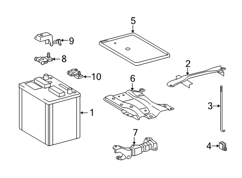 2019 Toyota Corolla Battery Negative Cable Diagram for 82123-02720