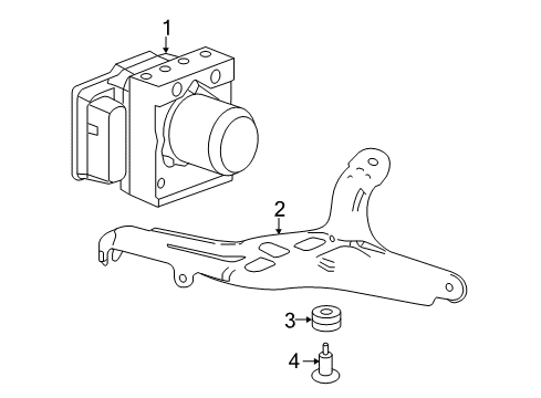 2016 Honda Accord ABS Components Modulator Assy., Vsa (Rewritable) Diagram for 57111-T3M-X83