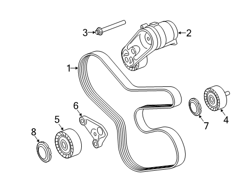 2013 BMW X5 Belts & Pulleys Fillister Head Screw Diagram for 07119905409