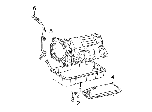 2006 Toyota Sequoia Transmission Plug, TAPER Screw W/HEAD Diagram for 90080-34016