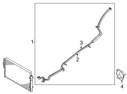 2013 Kia Sorento Rear A/C Lines Suction Pipe Diagram for 977641U100