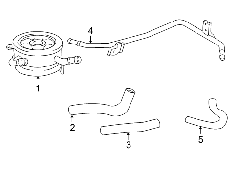 1997 Toyota 4Runner Oil Cooler Cooler Assembly, Oil Diagram for 15710-75010