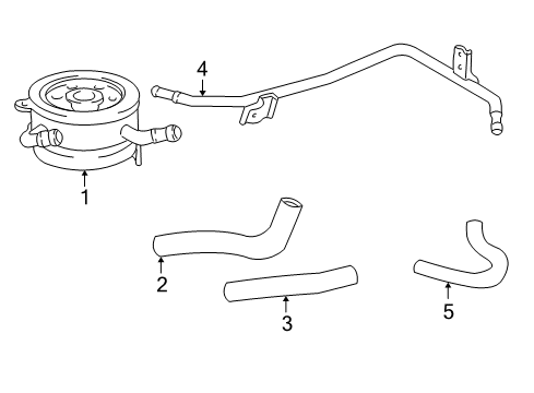 1997 Toyota 4Runner Oil Cooler Hose Diagram for 16281-75011