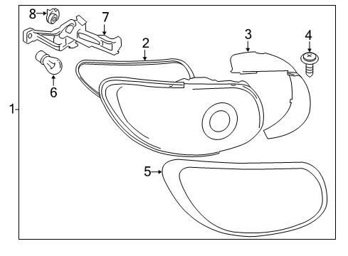 2013 Mini Cooper Paceman Bulbs Countersunk Screw Diagram for 07119907884