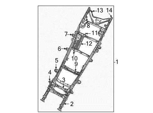 2007 Dodge Durango Frame & Components CROSSMEMBER-Transmission Diagram for 68042235AA