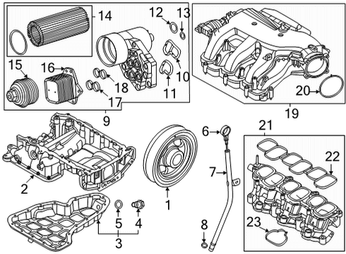 2022 Kia Carnival Engine Parts Seal-Oil Diagram for 263443N300