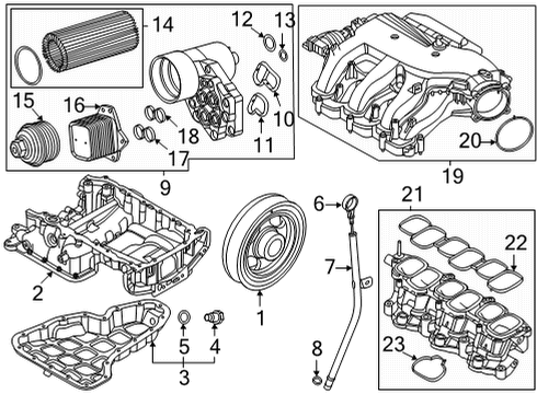 2022 Kia Carnival Engine Parts MANIFOLD ASSY-INTAKE Diagram for 283103N350