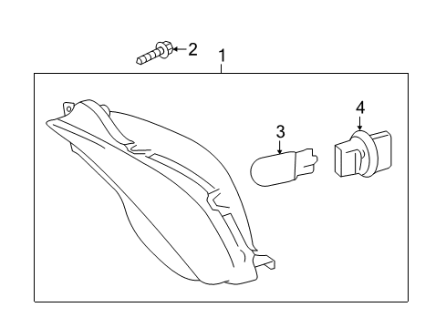 2017 Toyota Camry Bulbs Daytime Run Lamp Diagram for 81510-06050