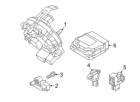 2020 Hyundai Kona Electric Air Bag Components Sensor Assembly-Pressure Side Impact Diagram for 95920-J9100