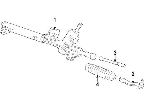 2009 Ford Flex P/S Pump & Hoses, Steering Gear & Linkage Power Steering Cooler Diagram for 9G1Z-3D746-A