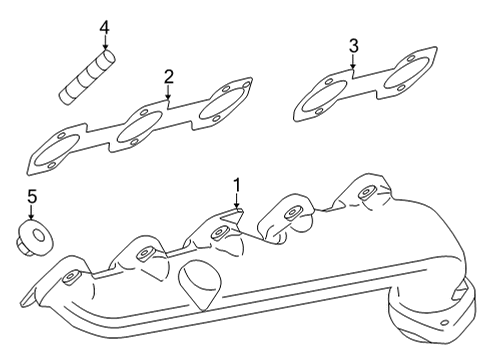 2018 Ford E-350 Super Duty Exhaust Manifold Manifold Diagram for HC2Z-9430-A