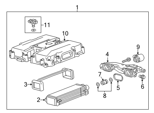 2017 Cadillac XTS Intercooler Plug Diagram for 12659911