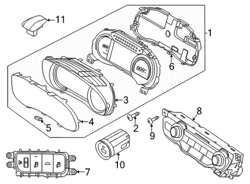 2020 Kia Niro EV Automatic Temperature Controls Control Assembly-Heater Diagram for 97250Q4380CA