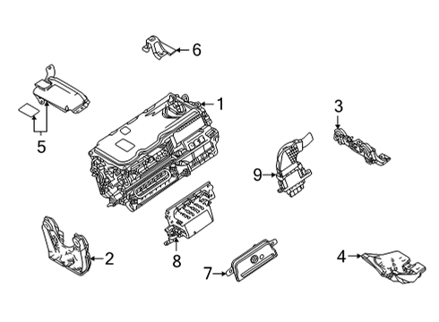 2022 Toyota Highlander Electrical Components Cable Diagram for 821H1-0E051