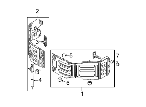 2014 Ford F-150 Exterior Trim - Pick Up Box Bed Extender Diagram for AL3Z-99286A40-A