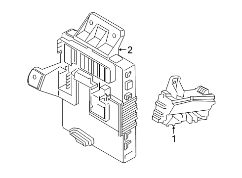 2020 Kia Telluride Fuse Box Instrument Junction Box Assembly Diagram for 91950S9190
