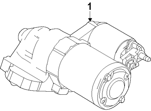 2010 Ford Fusion Starter Starter Diagram for 6E5Z-11002-AA