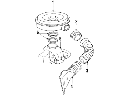 1984 Pontiac Parisienne Filters Element-Air Cleaner & Silencer Diagram for 5649797