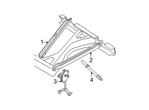 1998 GMC K2500 Carrier & Components - Spare Tire Hoist Asm-Spare Wheel Diagram for 15733295