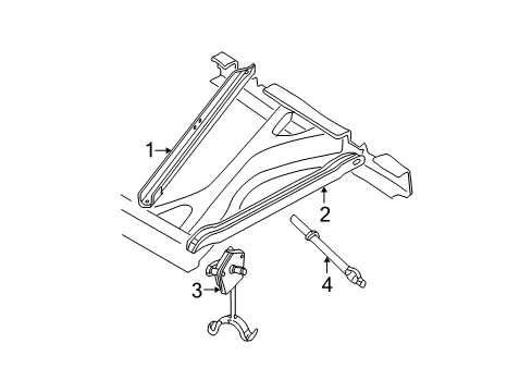 1998 GMC K2500 Carrier & Components - Spare Tire Spare Wheel Diagram for 15721542