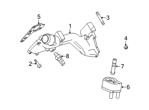 2011 Ford E-350 Super Duty Senders Adapter Diagram for 7C2Z-6881-B