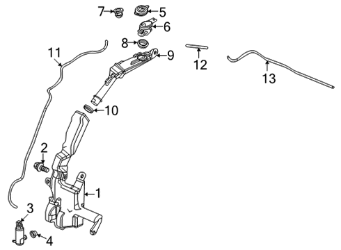2022 Honda Civic Washer Components TUBE (4X7X100) Diagram for 76821-TZA-J01
