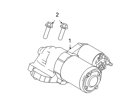 2012 Ford Fusion Starter Starter Diagram for BE5Z-11002-C