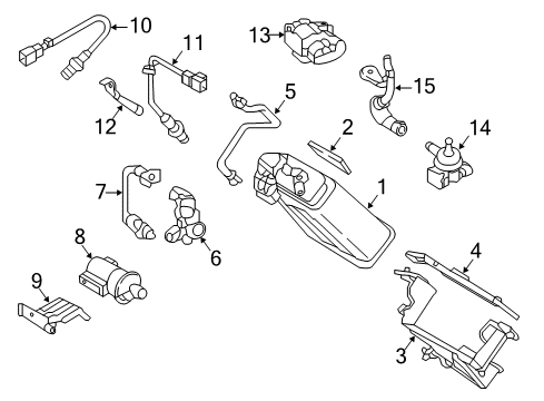 2017 Genesis G80 Powertrain Control Bracket & Pipe Assembly-Pcs Diagram for 289133C900