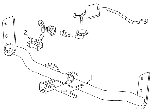 2013 GMC Terrain Trailer Hitch Components Connector Wire Diagram for 10364351