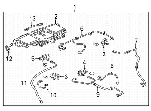 2022 Cadillac CT4 Turbocharger & Components Tank Assembly Diagram for 12685902