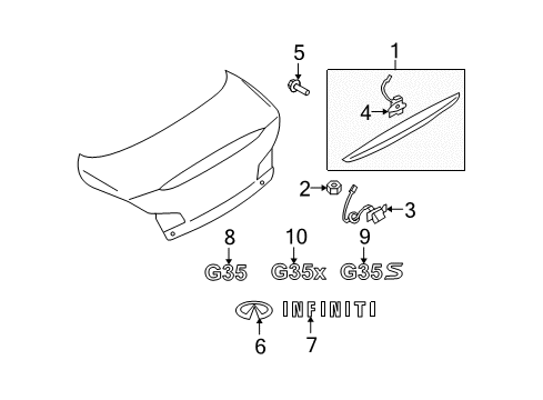 2007 Infiniti G35 Parking Aid Controller Assy-Camera Diagram for 284A1-JK000