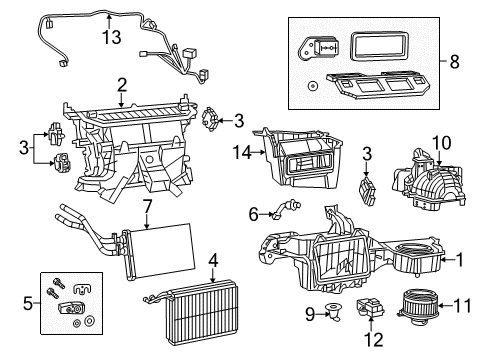 2014 Dodge Challenger Blower Motor & Fan Wiring-A/C And Heater Diagram for 68241648AA