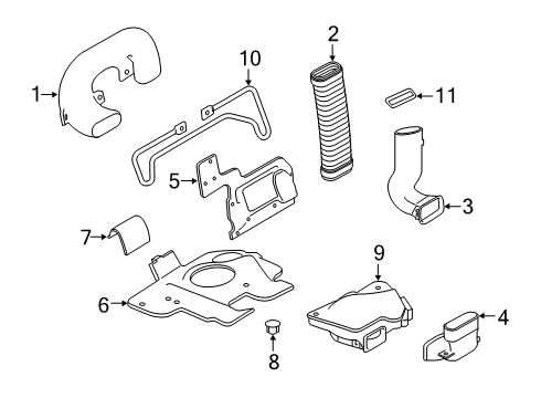 2019 Nissan Armada Passenger Seat Components Hook Male Diagram for 87694-1LD8A