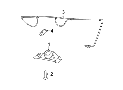 2013 Dodge Avenger Bulbs Lamp-License Plate Diagram for 4805846AB