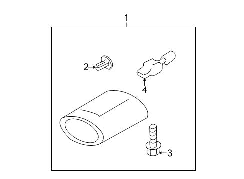 2004 Nissan Xterra Bulbs Lamp Assembly-Fog, LH Diagram for 26155-1Z800