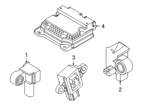 2022 Kia Carnival Air Bag Components Sensor Assembly-A Type C Diagram for 95920R0000